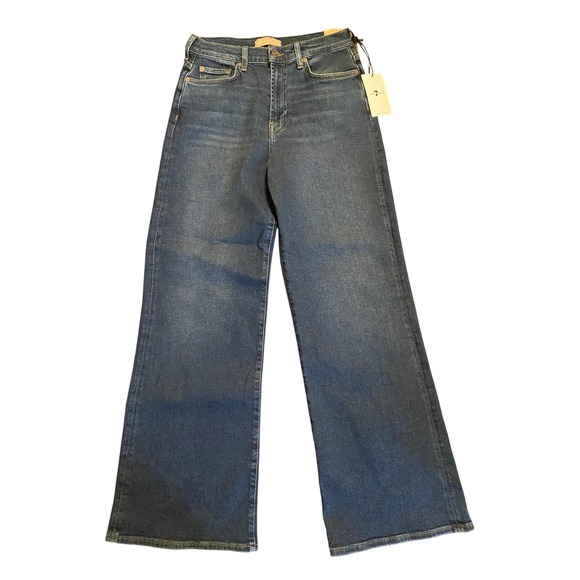 7 For All Mankind Luxe Vintage Ultra High Rise Jo Jeans 29 Dark Wash $228 NWT